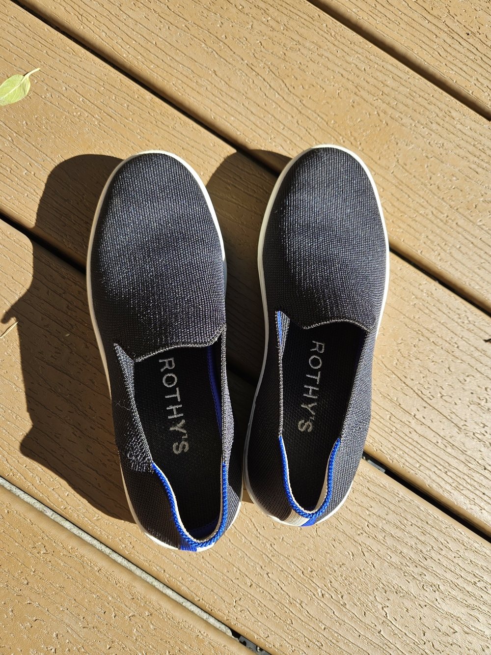 Rothy's Black Slip-On Knit Loafers